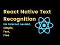 React Native Text Recognition Tutorial