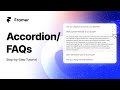 How to Create Seamless Card Expanding/Collapsing Interaction/ FAQ Section on @Framer