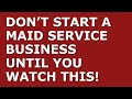 How to Start a Maid Service Business | Free Maid Service Business Plan Template Included