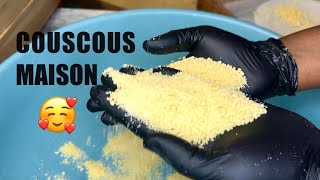 Grains de Couscous Fait Maison || Homemade Couscous #diy #couscous #blé #apprentissage #attieke