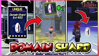 Jujutsu Infinite How To Get Domain Shard Fast + Luck Update Full Guide! (CODES)