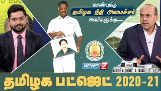 மாண்புமிகு தமிழக நிதி அமைச்சர் அவர்களுக்கு | தமிழக பட்ஜெட் 2020-21