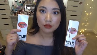 Kylie Cosmetics Lip Swatches ft KKW X KYLIE Round 2, Queen, Kylie, 22, Show Off, Twenty One