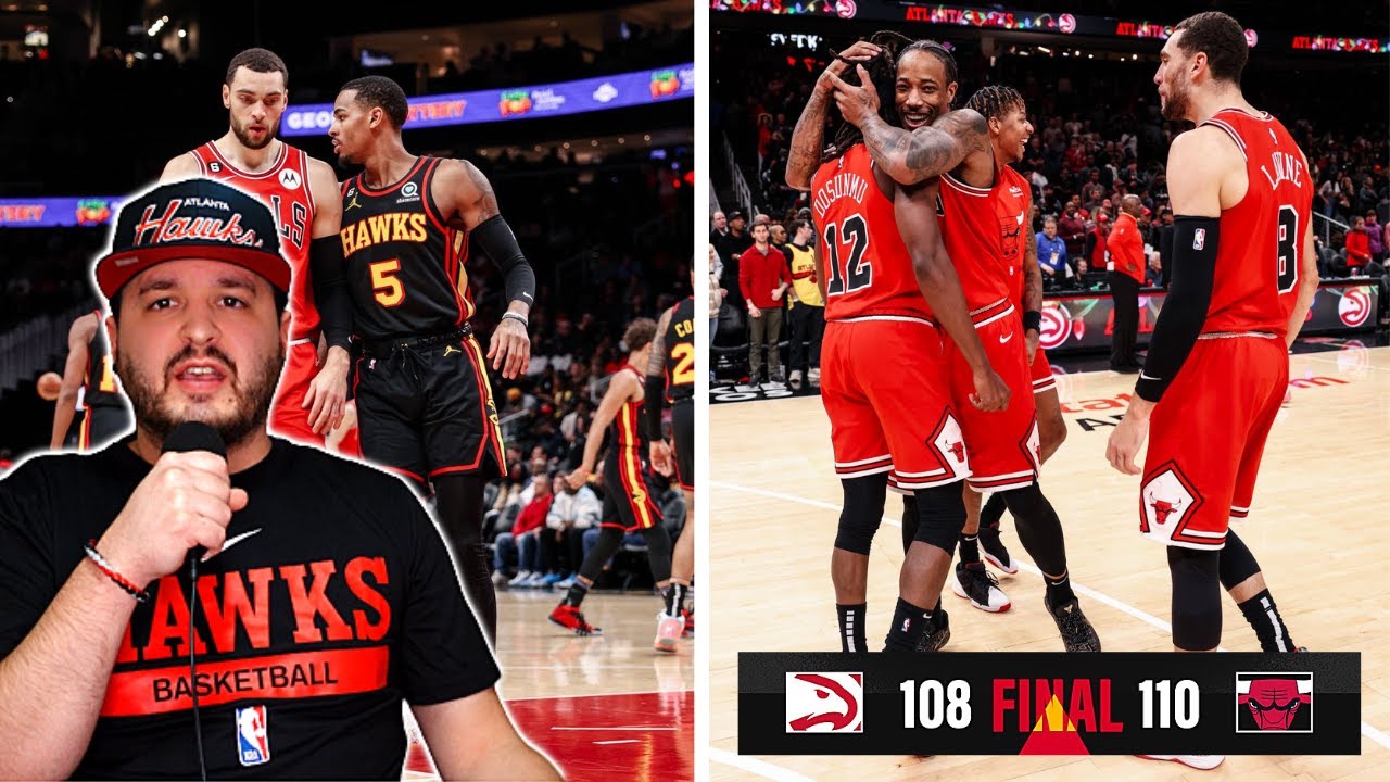 HAWKS LOSE ON BUZZER BEATER HEARTBREAKER | Atlanta Hawks Vs. Chicago ...