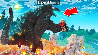 I Crafted Giant MECHA GODZILLA ARMOUR In Minecraft !!!