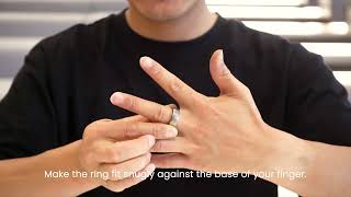 Amazfit Helio Ring:How to wear correctly