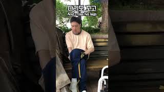 하반신 마비인 사람이 길을 가다가 지친다면??