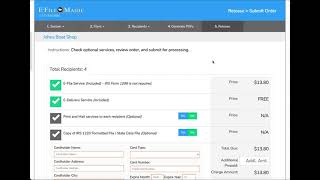 Release for Processing in E-File Magic the 1099 Service Application