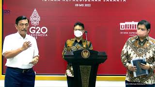 LIVE: Keterangan Pers Bersama Menteri Kabinet Indonesia Maju, Kantor Presiden, 9 Mei 2022