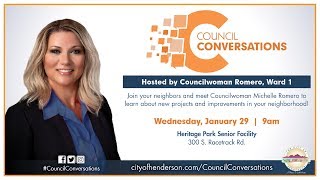 Council Conversations - Michelle Romero | Jan 29, 2020