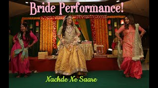 Nachde Ne Saare(Bride Dance) | Baar Baar Dekho | Sidharth & Katrina |Holud Performance| MAHADY-ANIKA