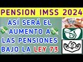 imss así será el aumento a las pensiones bajo la ley 73