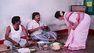 ஆட்டுக்கால் சூப் சூப்பர் அக்கா மாமாவுக்கு கொடுக்கல😱#Tamil #food #goundamani #Prabu #comedy #video