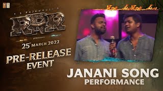 Janani Song From RRR Live Performance @ RRR Pre Release Event