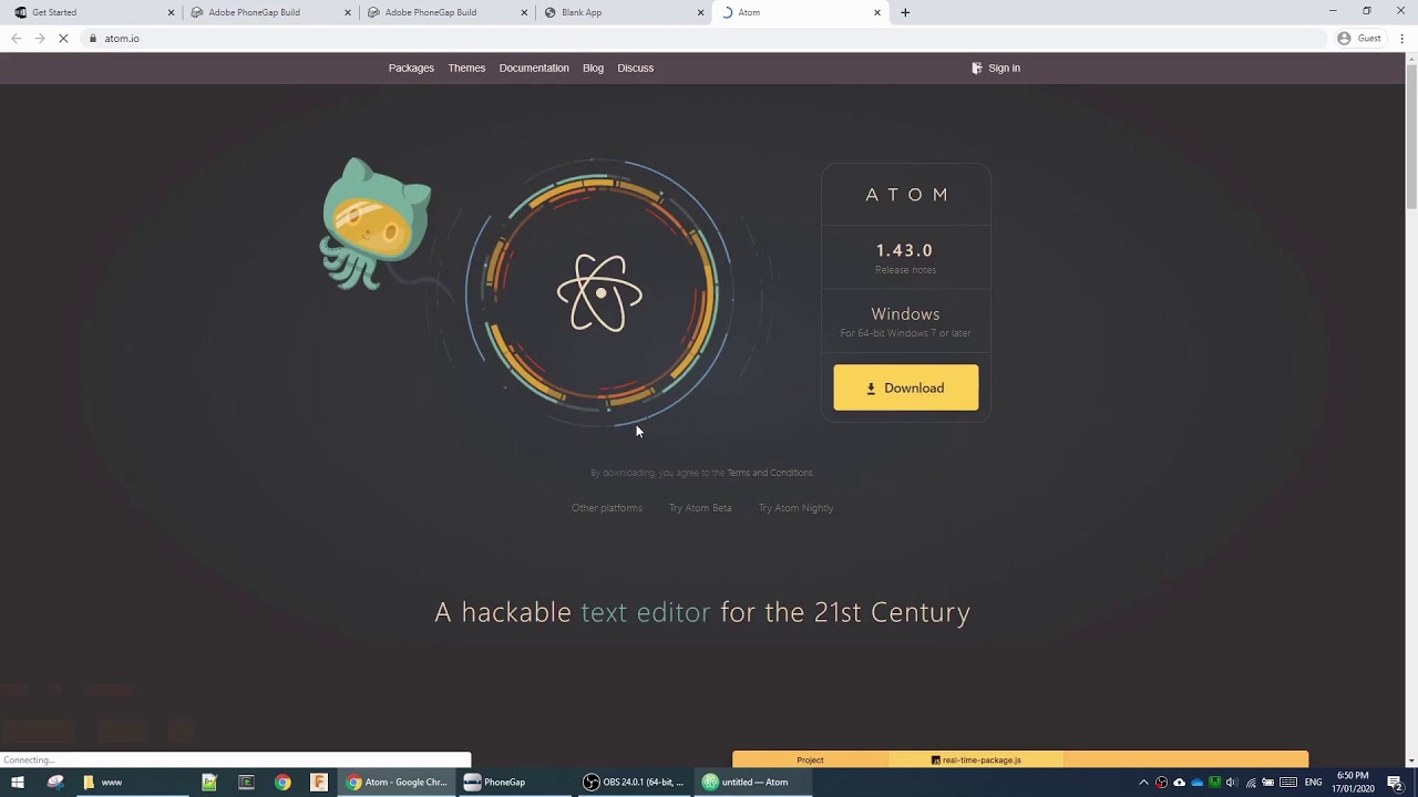 Phonegap 1 Getting Started Youtube