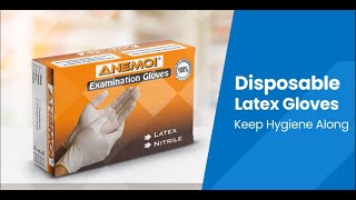 ANEMOI Disposable Latex Gloves - Versatile Protection for Everyday Use