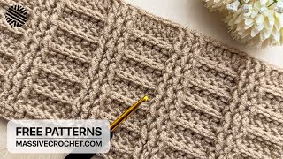 VERY EASY \u0026 UNUSUAL Crochet Pattern for Beginners!⚡️Crochet Stitch for Baby Blanket \u0026 Bag