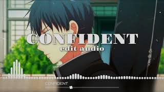 CONFIDENT // EDIT AUDIO