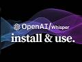 How to Install OpenAI Whisper on Windows 11/10 | Python Guide (2025)