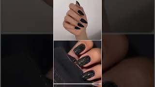 Simple black vs Glitter black #threelittleprincess