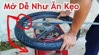 Cách Tháo Lốp Bánh Xe Dễ Dàng Như Ăn Kẹo Cực Hay / Mẹo Tháo Vỏ Bánh Xe Đơn Giản . remove wheel cover