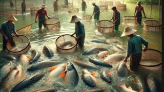 FARMERS Catching Fish Right Out of the Water