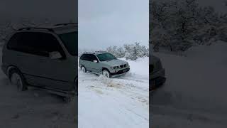 BMW x5 off road snow test