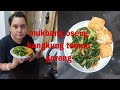 mukbang oseng kangkung tempe goreng