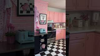 All New RETRO Kitchen Appliances! // Turning my Kitchen into a 50s Diner Part 20 #shorts