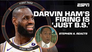 Stephen A. & Shannon Sharpe ADDRESS Darvin Ham’s Lakers firing: Blame game?! | First Take