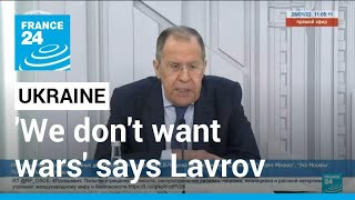 'We don't want wars': Russia softens tone on Ukraine, weighs US answers • FRANCE 24 English