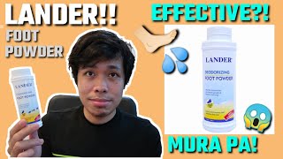 LANDER DEODORIZING FOOT POWDER REVIEW | HYPERHIDROSIS | PAA-MOY PROBLEMS