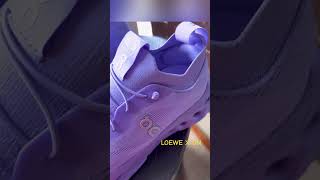 UBE anyone? LOEWE x ON SNEAKERS in purple rose. What do you think of the color? #unboxing