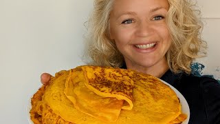 Kürbis-Pfannkuchen so luftig und lecker! Hokkaido Rezepte