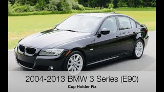 2003-2013 BMW 3 Series (E90) Cup Holder Repair. Easy fix, save money!!