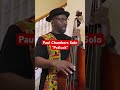 paul chambers’ “potluck” solo jazz jazzbass paulchambers