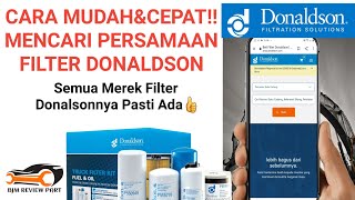 CARA CEPAT MENCARI PERSAMAAN PART NUMBER- Filter Donaldson