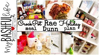 CrockPot Meal Rae Dunn Holiday Plan Vlog