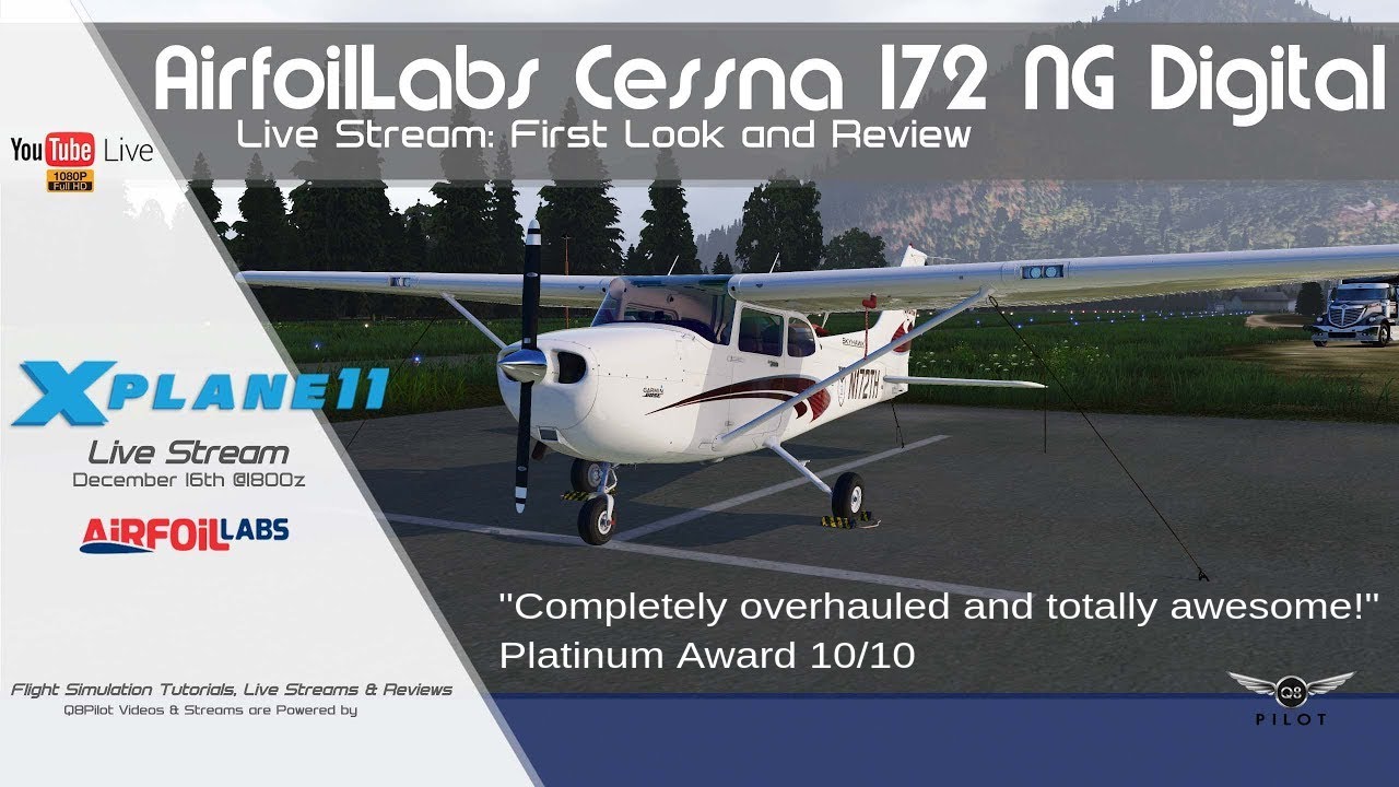 AirfoilLabs C172 NG Digital | First Look & Review | X-Plane 11 - YouTube