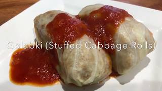 Golabki (Stuffed Cabbage Rolls) | ทำอาหารโปแลนด์กัน | กะหล่ำปลียัดไส้ | Polish Gołąbki