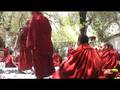 Monks debating at Sera monastery, Tibet