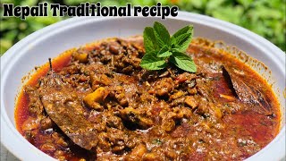 कसरी कुखुरा को तिते बनाउने | How to make chickens bitter curry | Nepali Traditional Recipe