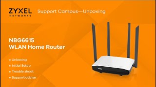 ZYXEL NBG6615 Wireless Router Unboxing \u0026 Initial Setup [EN]