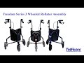 Tuffcare Freedom 3 Wheeled Rollator Assembly