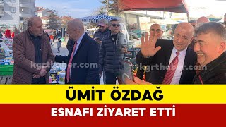 Ümit Özdağ Karaman’da Pazarda Esnafı Ziyaret Etti