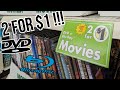 Dollar tree 2 for $1 DVD and Blu-Rays ! let's hunt and show off what I grabbed !