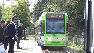 London Tramlink CR4000 2553 arriving into Elmers End