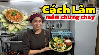 Cách làm mắm chưng chay (How to make vegetarian fish sauce)