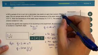 ALEKS - Solving a Basic Calorimetry Problem