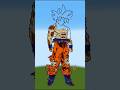 ANIME MINECRAFT PIXEL ART TIME LAPSE ( DRAGON BALL - GOKU ) #shorts #dragonball #timelapse